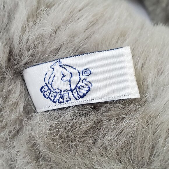 Vintage Stuffy Rabbit People Pals Toy Plush Easter Bunny Checked Corduroy Trim - Picture 3 of 16